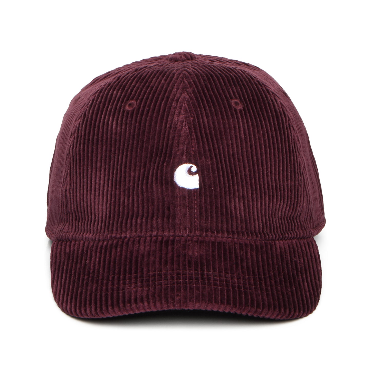 Carhartt WIP Harlem Kord Baseball Cap - Weinrot-Weiß
