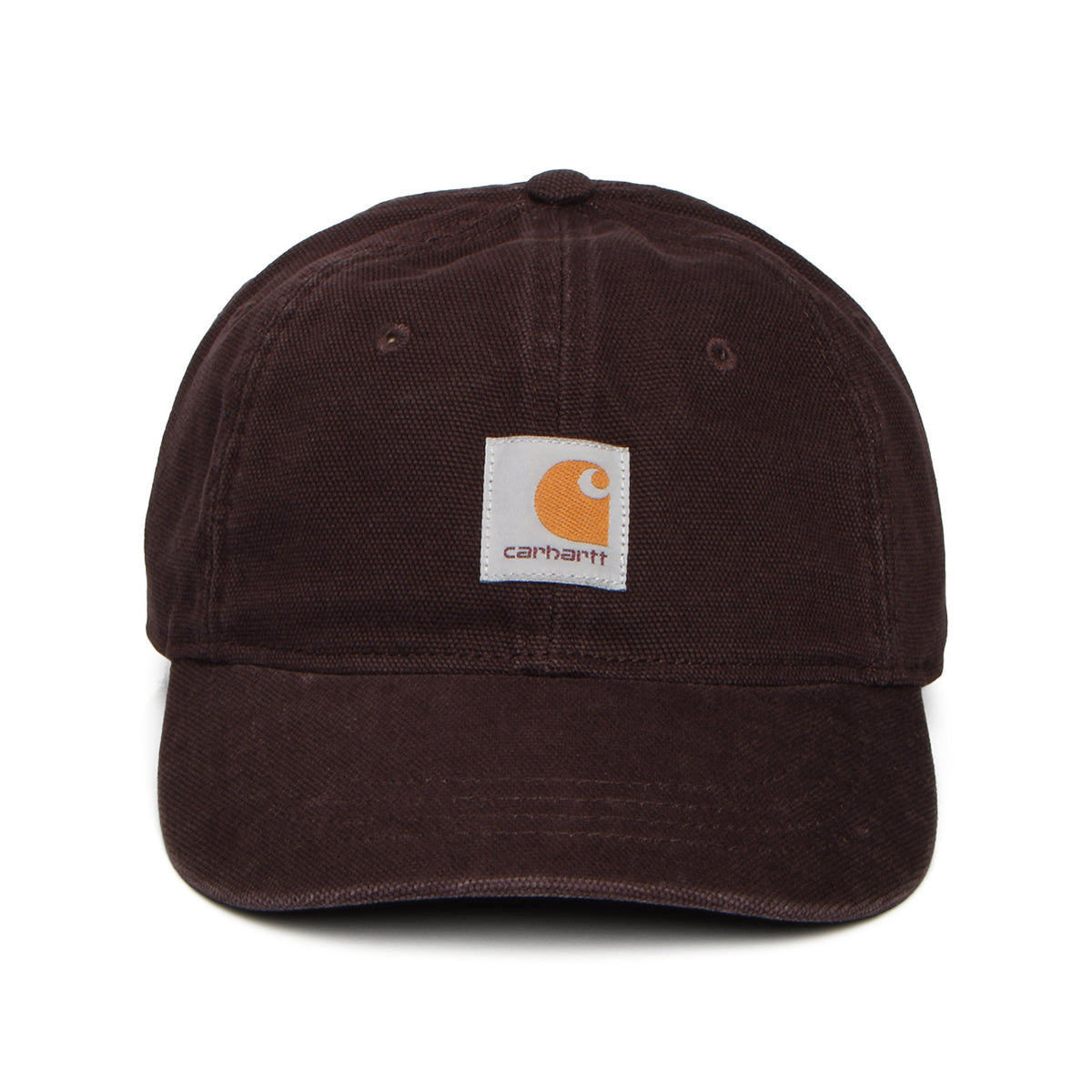 Carhartt WIP Selby Verwaschener Baseball Cap aus Baumwoll-Canvas - Kastanienbraun