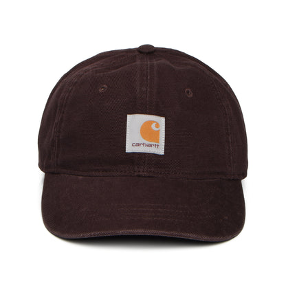 Carhartt WIP Selby Verwaschener Baseball Cap aus Baumwoll-Canvas - Kastanienbraun