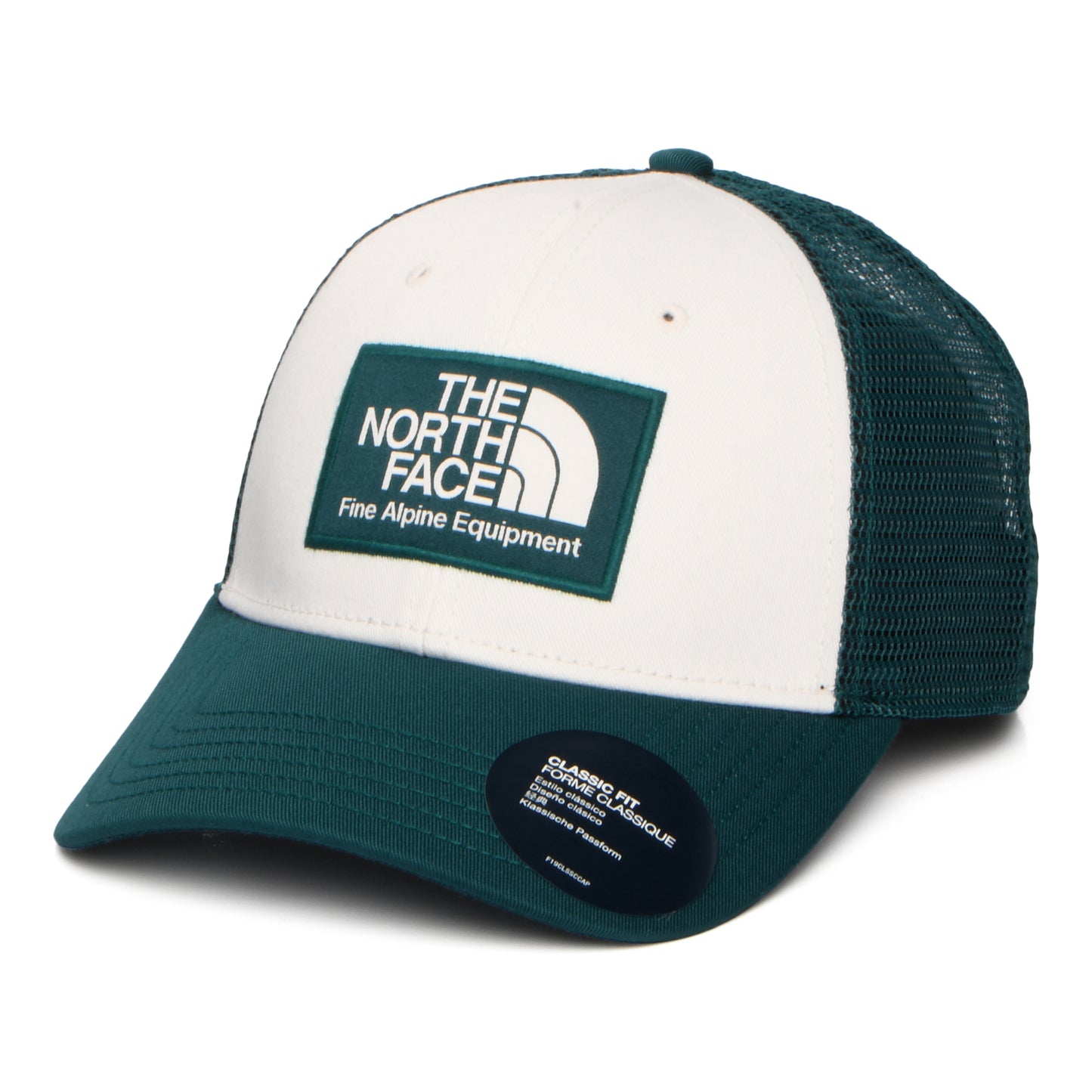The North Face Mudder Recycled Trucker Cap - Cremeweiß-Petrol