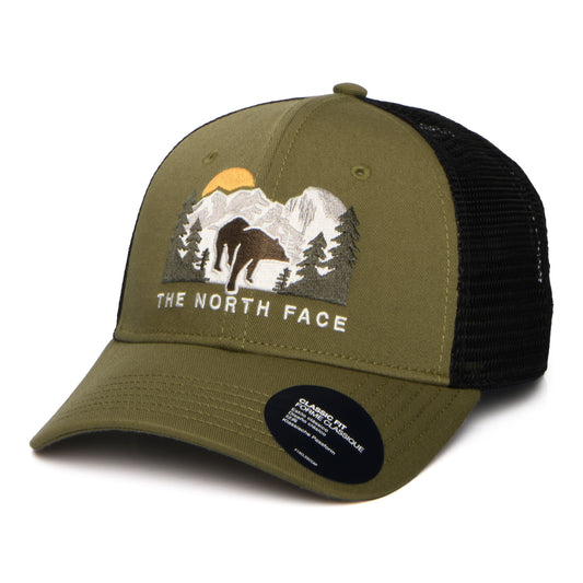 The North Face Embroidered Mudder Recycled Trucker Cap - Moosgrün