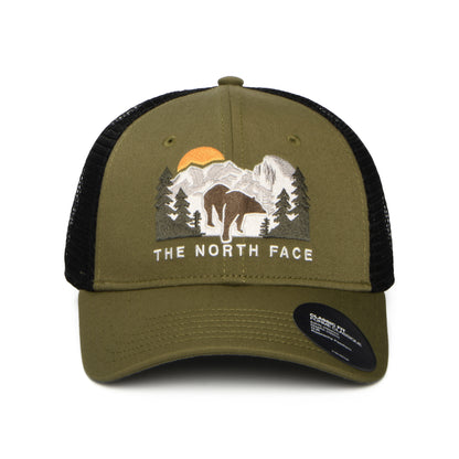 The North Face Embroidered Mudder Recycled Trucker Cap - Moosgrün