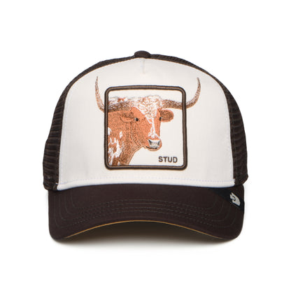 Goorin Over the Line Longhorn Trucker Cap - Weiß-Braun