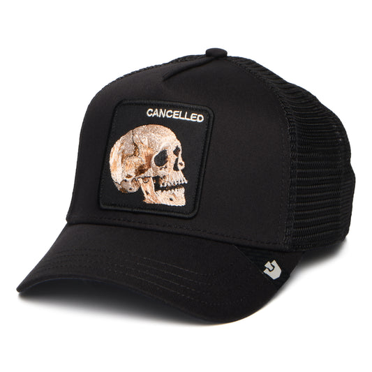 Goorin Cancelled Skull Trucker Cap - Schwarz