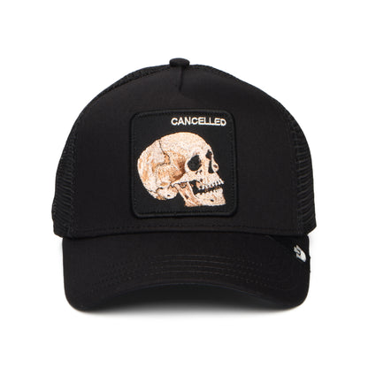 Goorin Cancelled Skull Trucker Cap - Schwarz