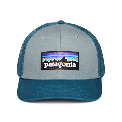 Patagonia P-6 Logo Trucker Cap aus organischer Baumwolle - Salbeigrün-Petrol