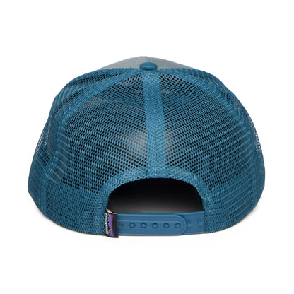 Patagonia P-6 Logo Trucker Cap aus organischer Baumwolle - Salbeigrün-Petrol