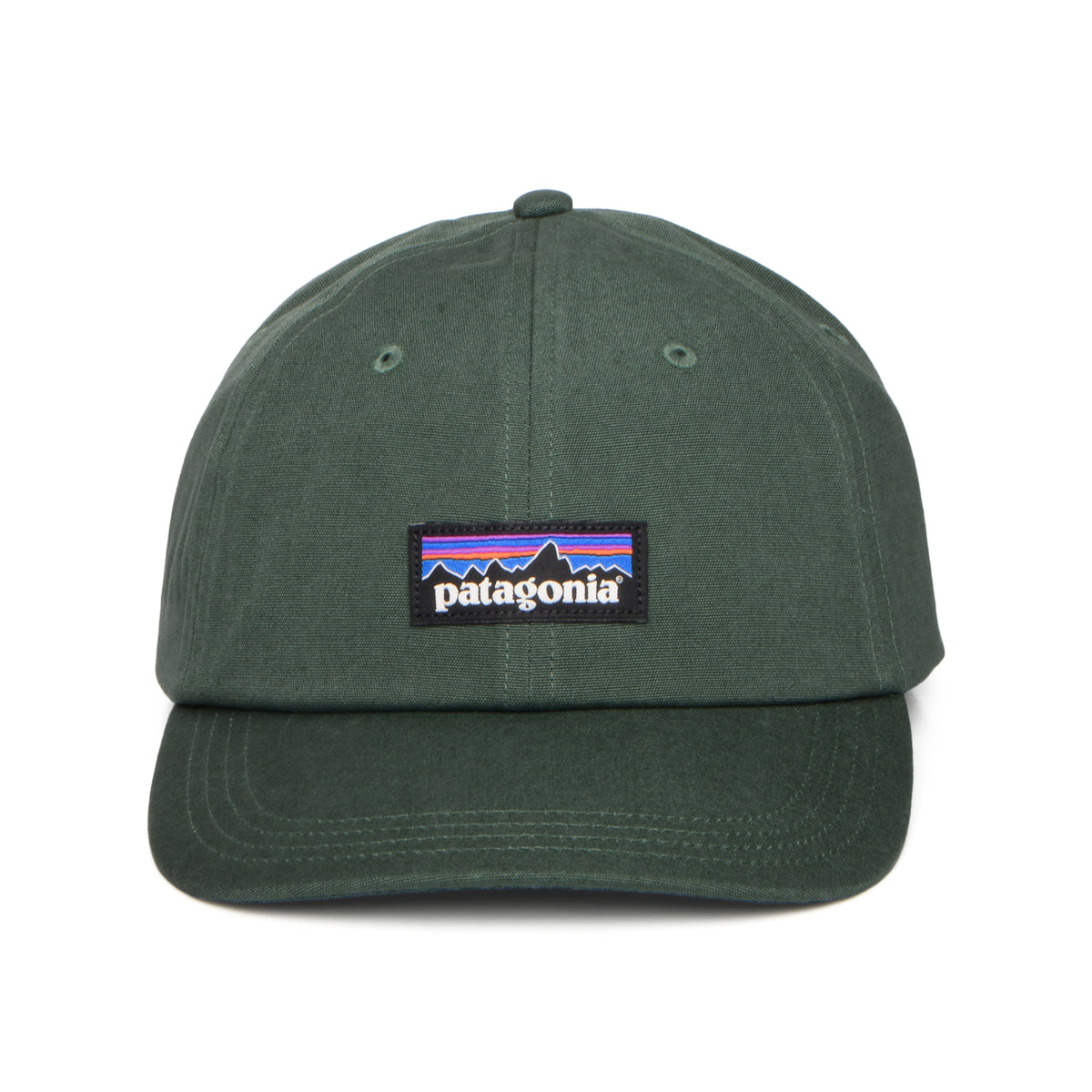 Patagonia P-6 Label Trad Baseball Cap aus organischer Baumwolle - Kieferngrün