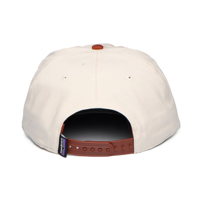 Patagonia Boardshort Label Funfarer Baseball Cap aus organischer Baumwolle - Steingrau-Rostrot