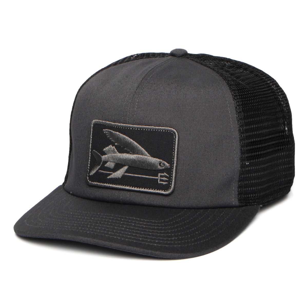 Patagonia Flying Fish Relaxed Trucker Cap - Tintenschwarz