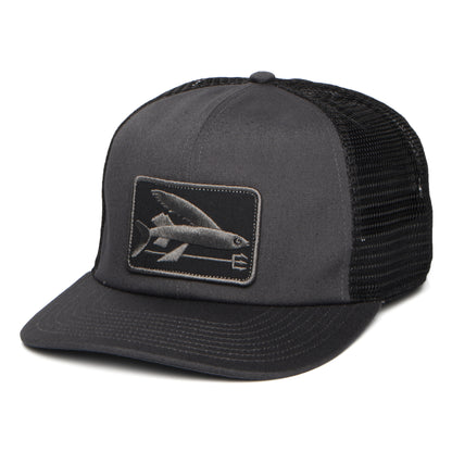 Patagonia Flying Fish Relaxed Trucker Cap - Tintenschwarz