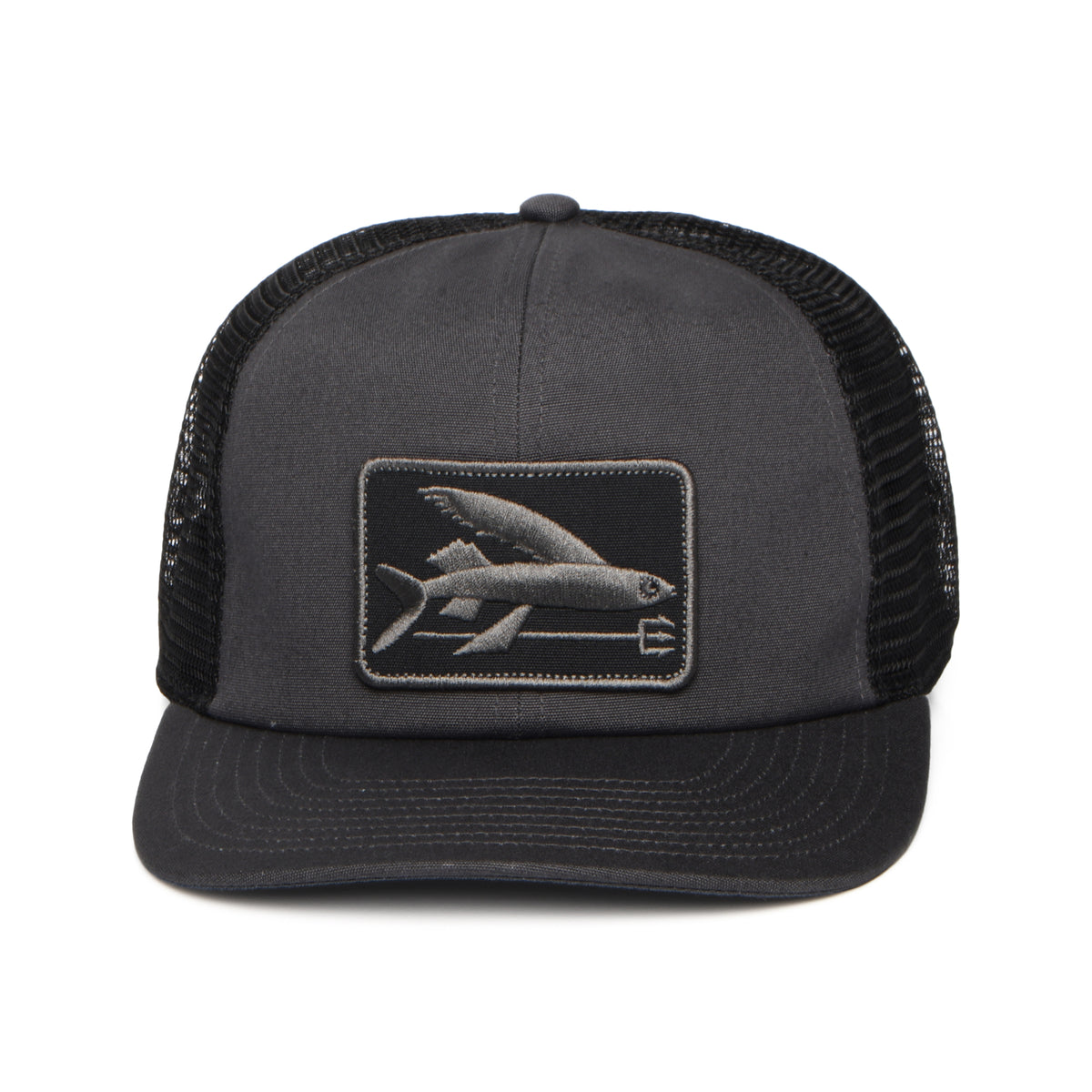 Patagonia Flying Fish Relaxed Trucker Cap - Tintenschwarz