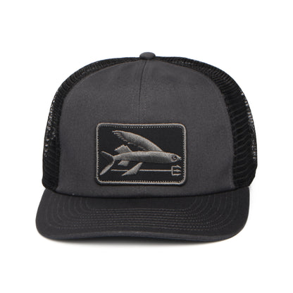 Patagonia Flying Fish Relaxed Trucker Cap - Tintenschwarz