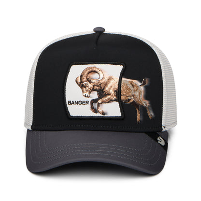 Goorin Migration Banger Trucker Cap - Schwarz-Grau-Weiß