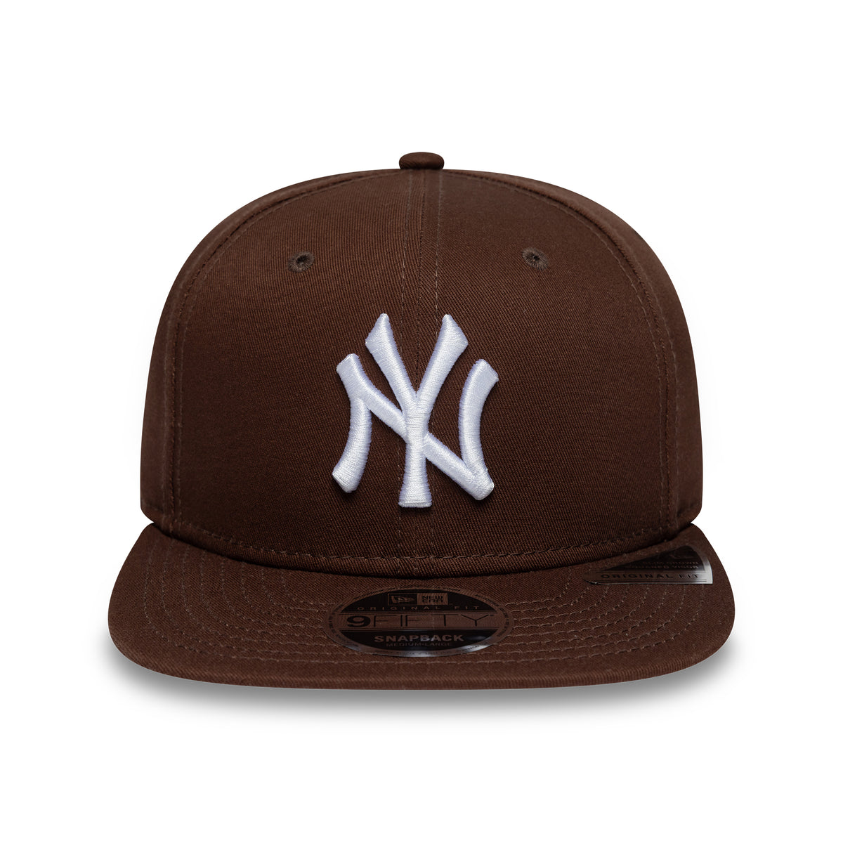New Era 9FIFTY New York Yankees Snapback Cap - MLB League Essential Original Fit - Schokolade-Weiß