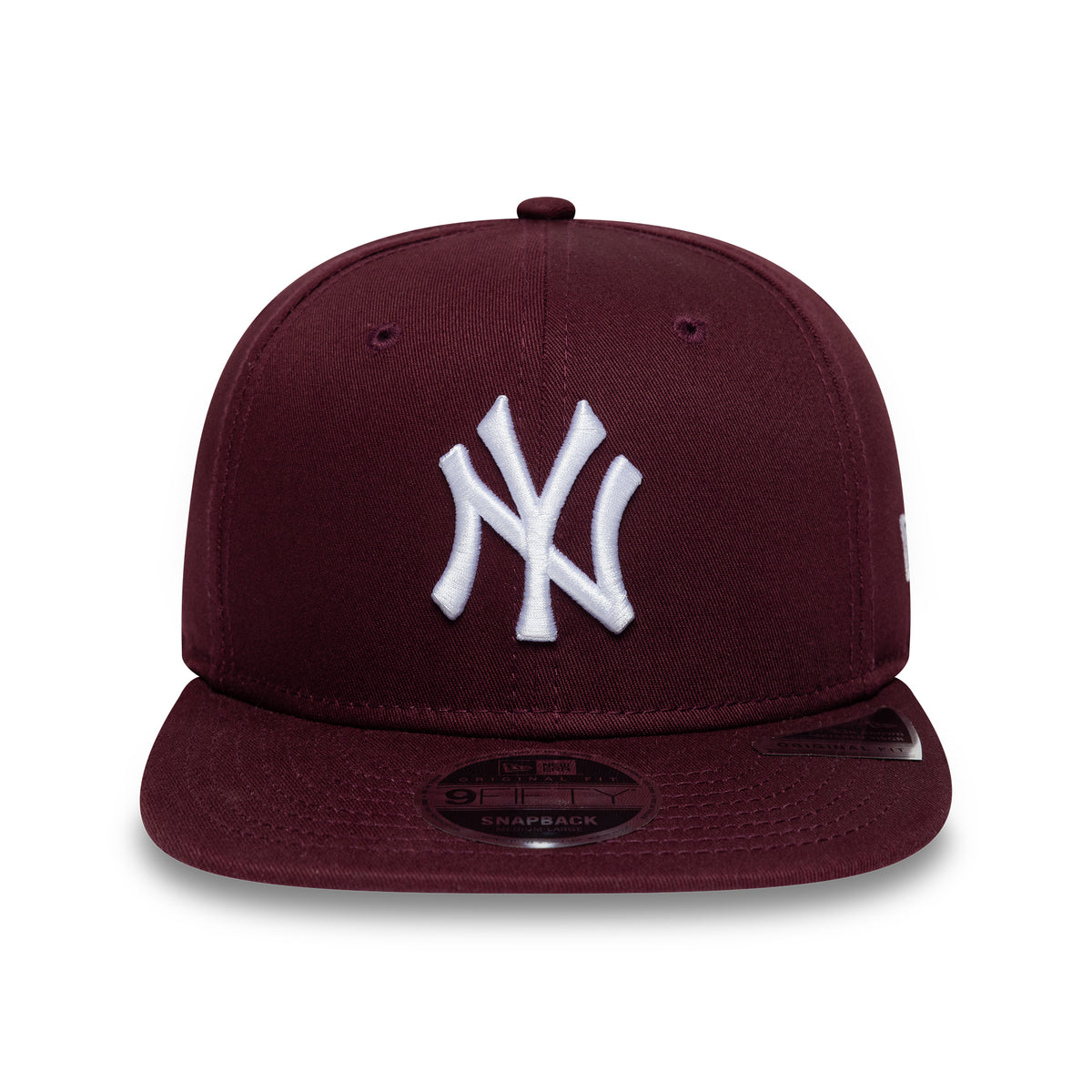 New Era 9FIFTY New York Yankees Snapback Cap - MLB League Essential Original Fit - Kastanienbraun-Weiß