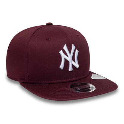 New Era 9FIFTY New York Yankees Snapback Cap - MLB League Essential Original Fit - Kastanienbraun-Weiß