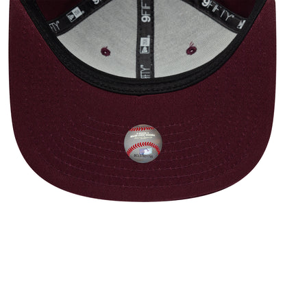 New Era 9FIFTY New York Yankees Snapback Cap - MLB League Essential Original Fit - Kastanienbraun-Weiß
