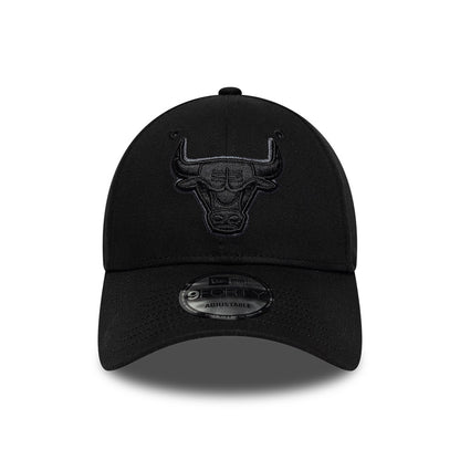 New Era 9FORTY Chicago Bulls Baseball Cap - NBA Team Outline - Schwarz-Dunkelgrau