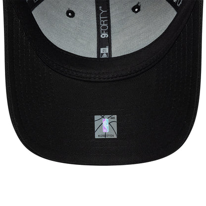 New Era 9FORTY Chicago Bulls Baseball Cap - NBA Team Outline - Schwarz-Dunkelgrau