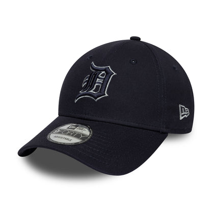 New Era 9FORTY Detroit Tigers Baseball Cap - MLB Team Outline - Marineblau-Hellgrau