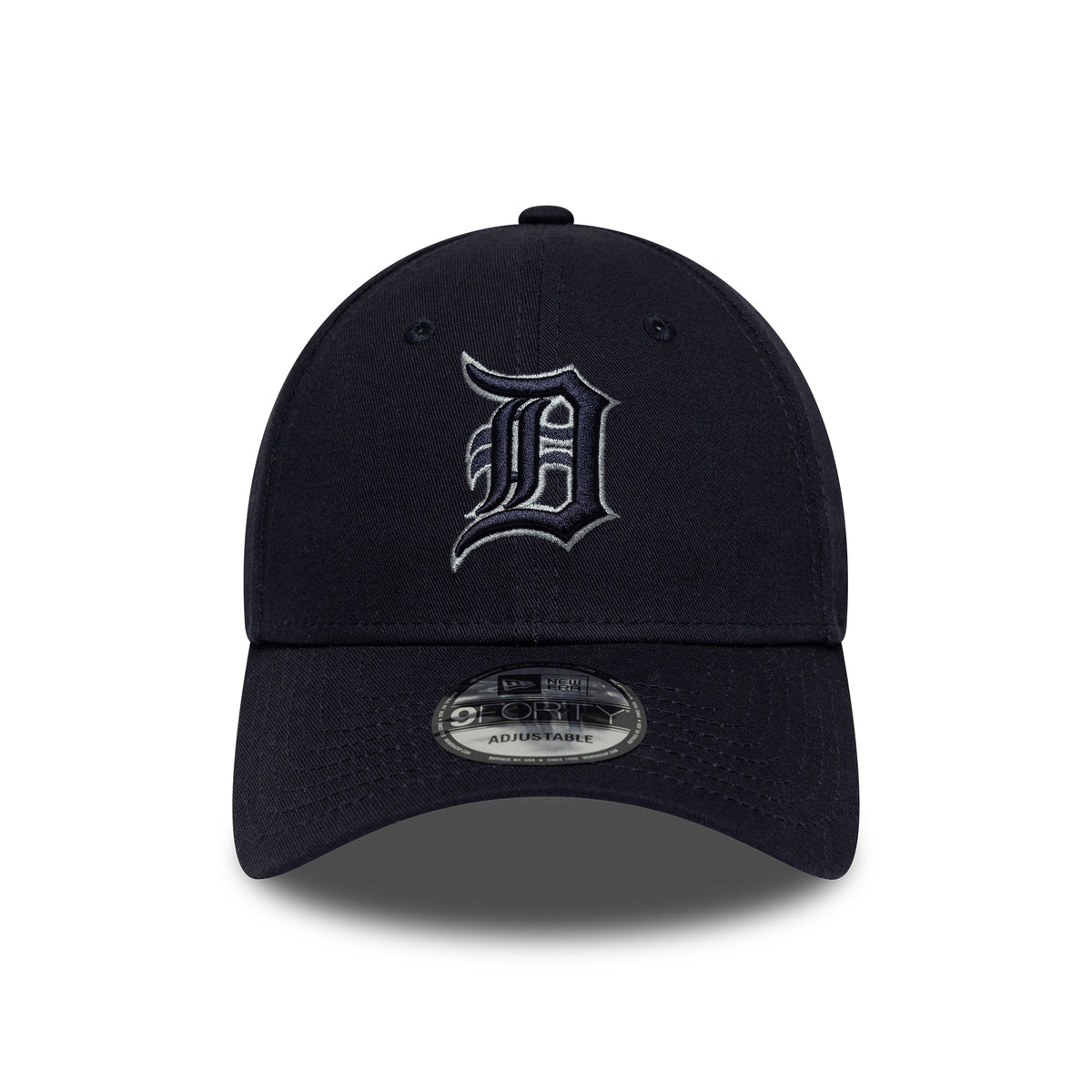 New Era 9FORTY Detroit Tigers Baseball Cap - MLB Team Outline - Marineblau-Hellgrau