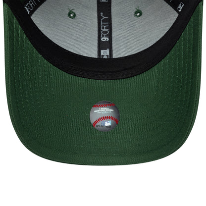 New Era 9FORTY L.A. Dodgers Baseball Cap - MLB Team Outline - Dunkelgrün-Weiß