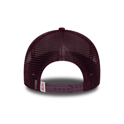 New Era 9FORTY A-Frame Trucker Cap - Cord Visor - Steingrau-Kastanienbraun