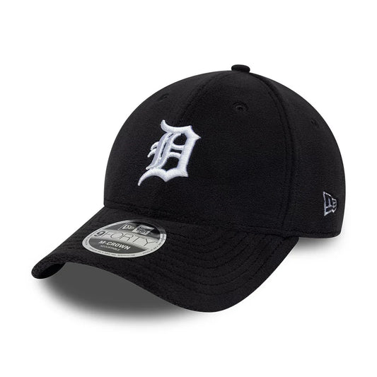 New Era 9FORTY M-Crown Detroit Tigers Baseball Cap - MLB Fleece - Schwarz-Weiß
