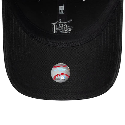 New Era 9TWENTY Detroit Tigers Baseball Cap - MLB Washed Midi Logo - Schwarz auf Schwarz