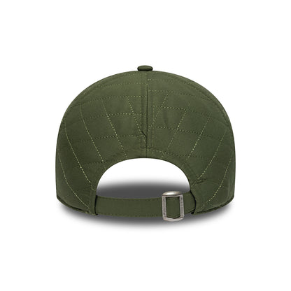 New Era 9TWENTY New York Yankees Baseball Cap - MLB Padded Outline - Olivgrün-Orange