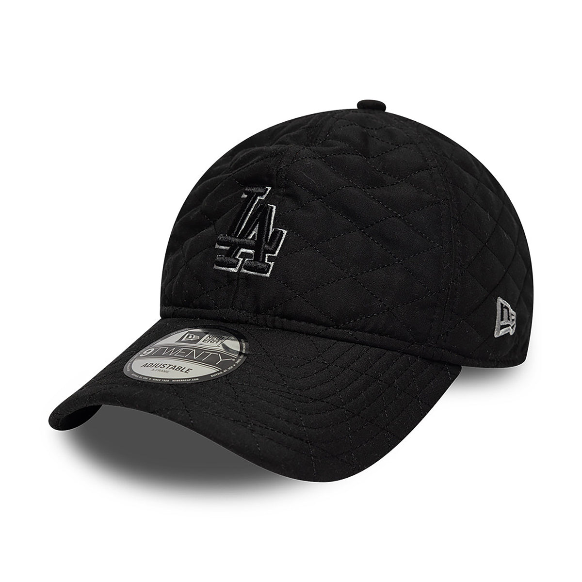 New Era 9TWENTY L.A. Dodgers Baseball Cap - MLB Padded Outline - Schwarz-Grau