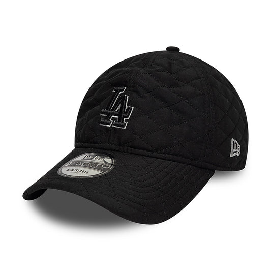 New Era 9TWENTY L.A. Dodgers Baseball Cap - MLB Padded Outline - Schwarz-Grau