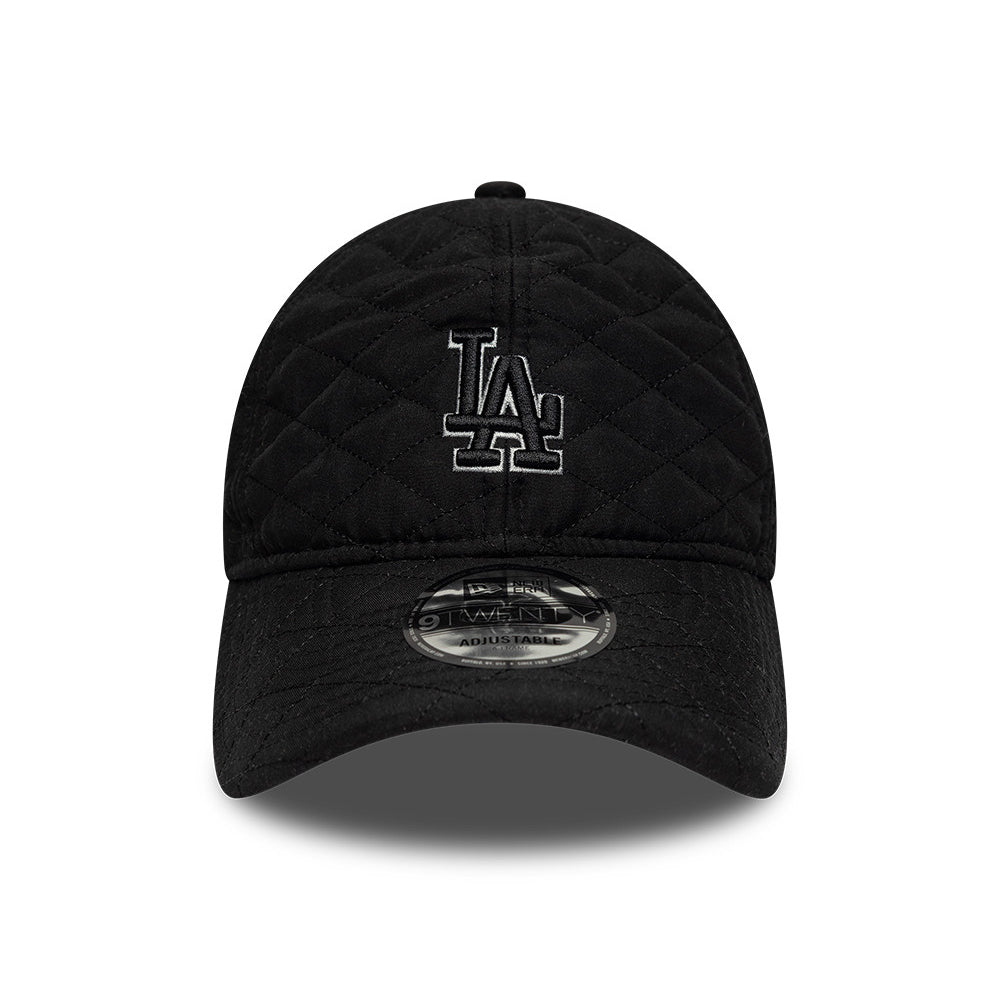 New Era 9TWENTY L.A. Dodgers Baseball Cap - MLB Padded Outline - Schwarz-Grau