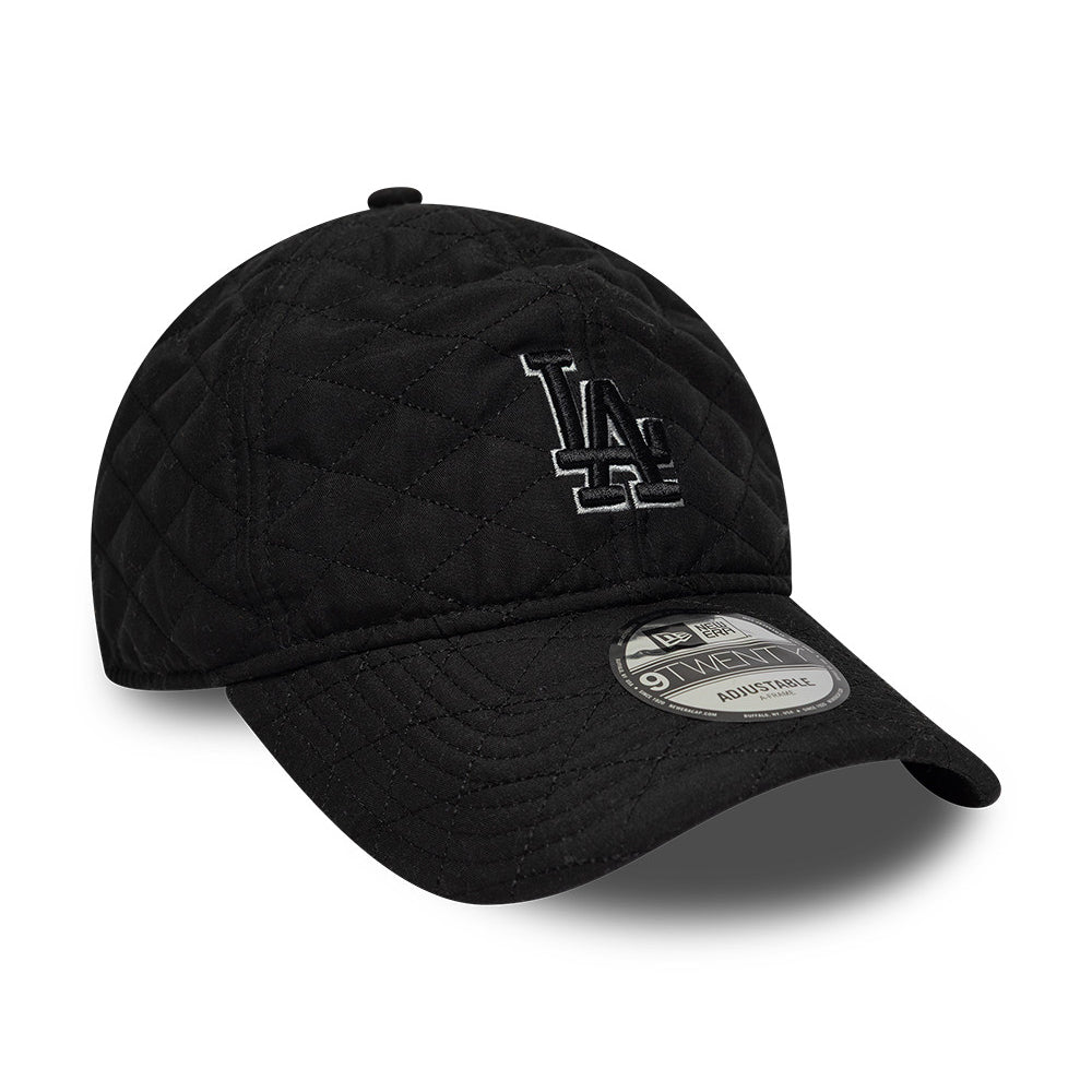 New Era 9TWENTY L.A. Dodgers Baseball Cap - MLB Padded Outline - Schwarz-Grau