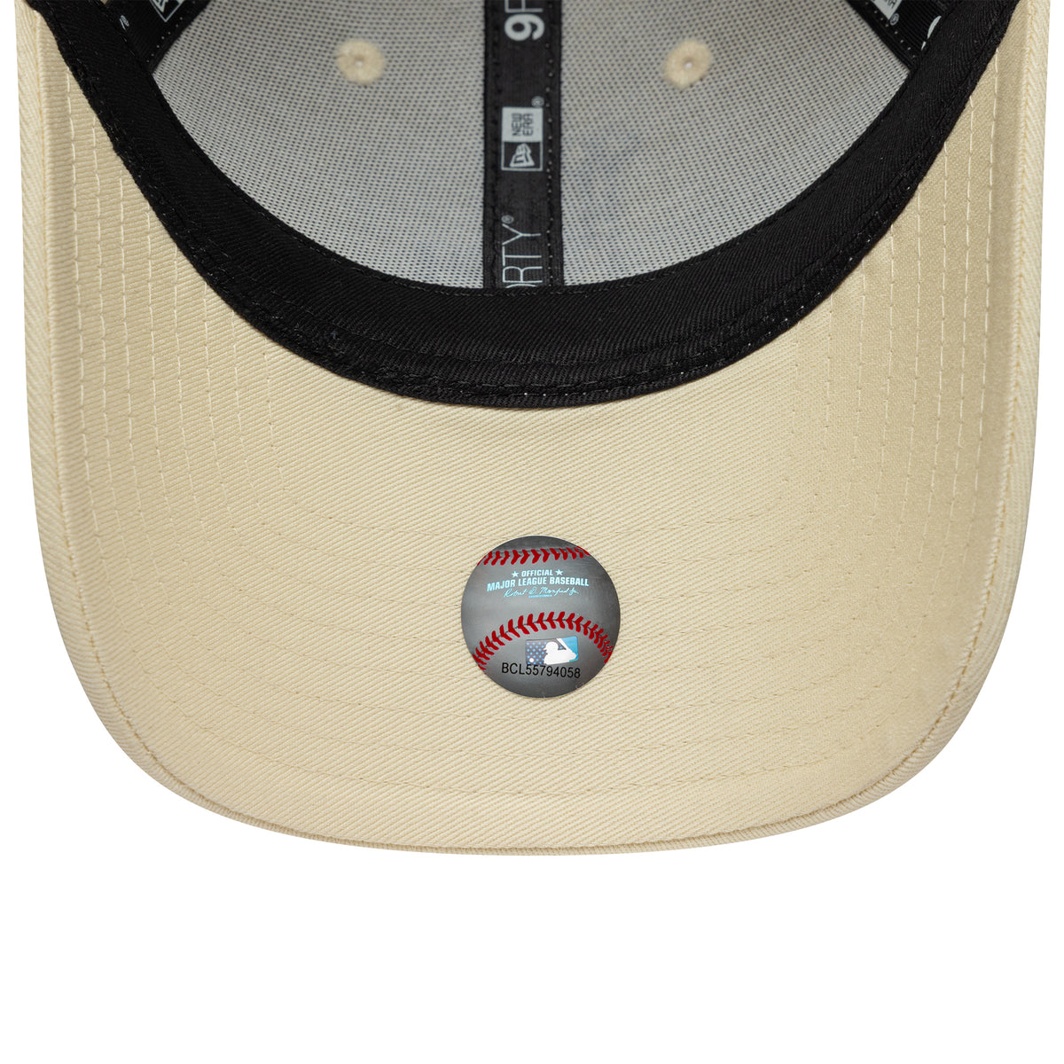 New Era Damen 9FORTY L.A. Dodgers Baseball Cap - MLB Polka Dot Infill - Cremefarben-Schwarz