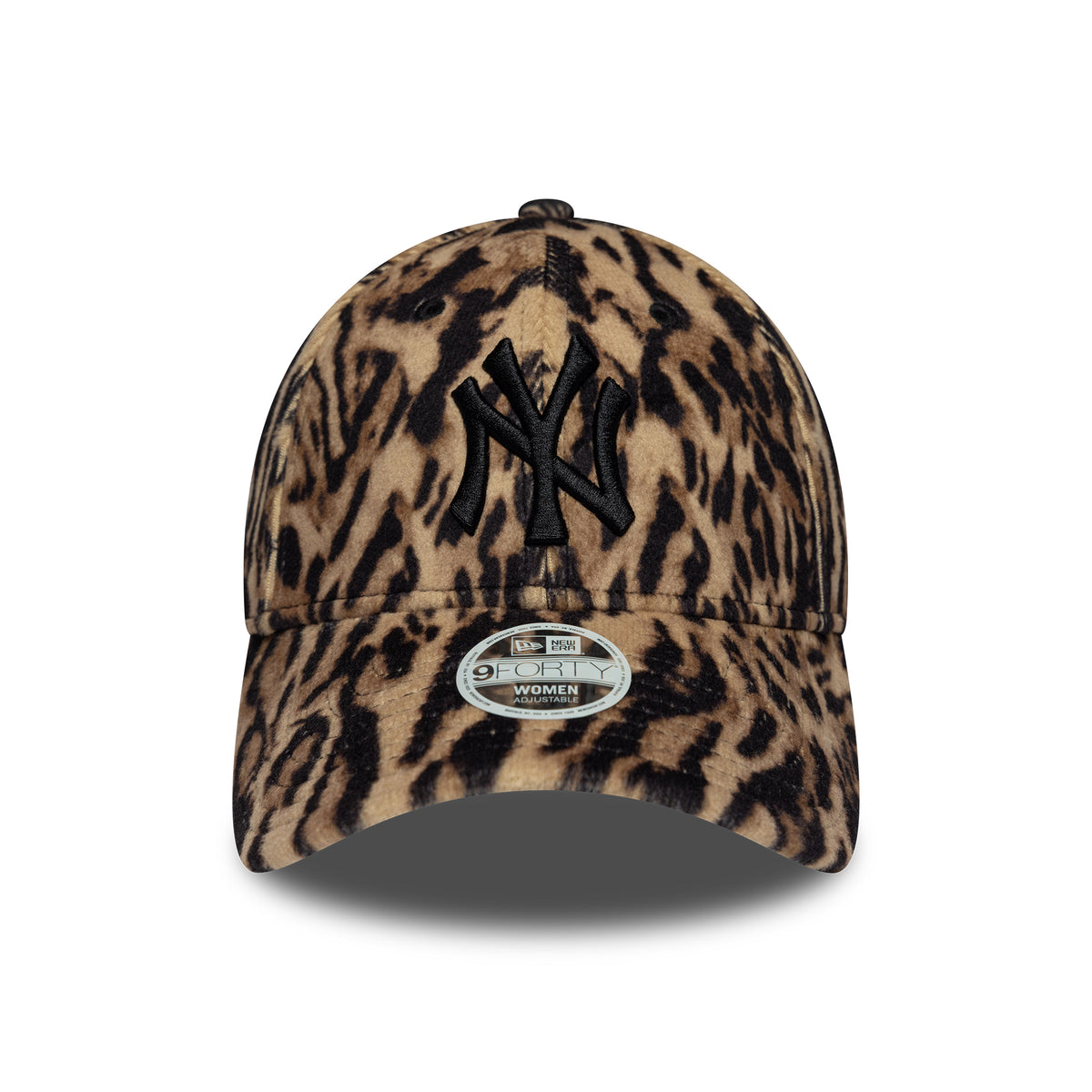 New Era Damen 9FORTY New York Yankees Baseball Cap - MLB Ocelot Print - Braun-Schwarz