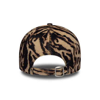 New Era Damen 9FORTY New York Yankees Baseball Cap - MLB Ocelot Print - Braun-Schwarz