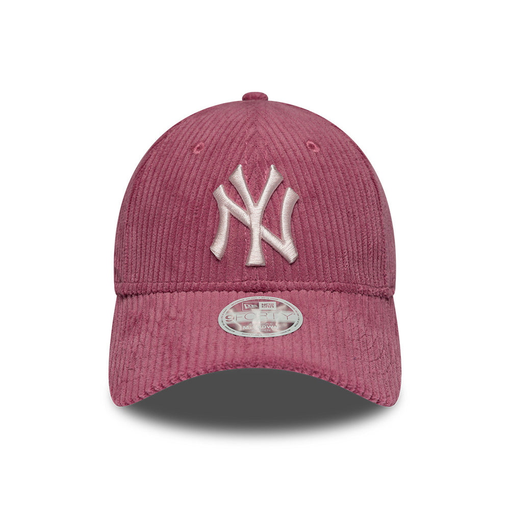 New Era Damen 9FORTY M-Crown New York Yankees Baseball Cap - MLB Chunky Cord - Rosenholz