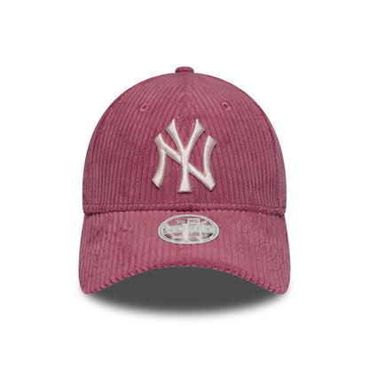 New Era Damen 9FORTY M-Crown New York Yankees Baseball Cap - MLB Chunky Cord - Rosenholz
