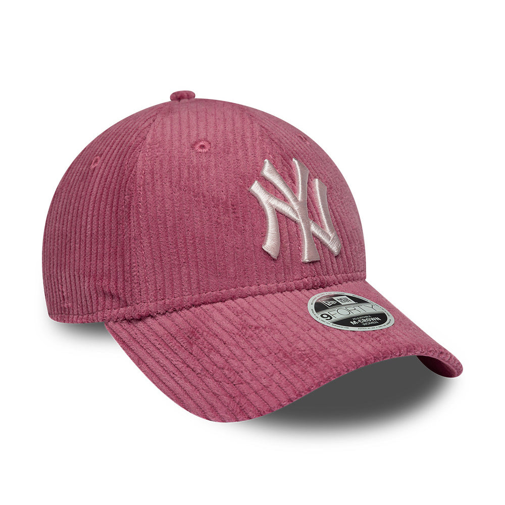 New Era Damen 9FORTY M-Crown New York Yankees Baseball Cap - MLB Chunky Cord - Rosenholz