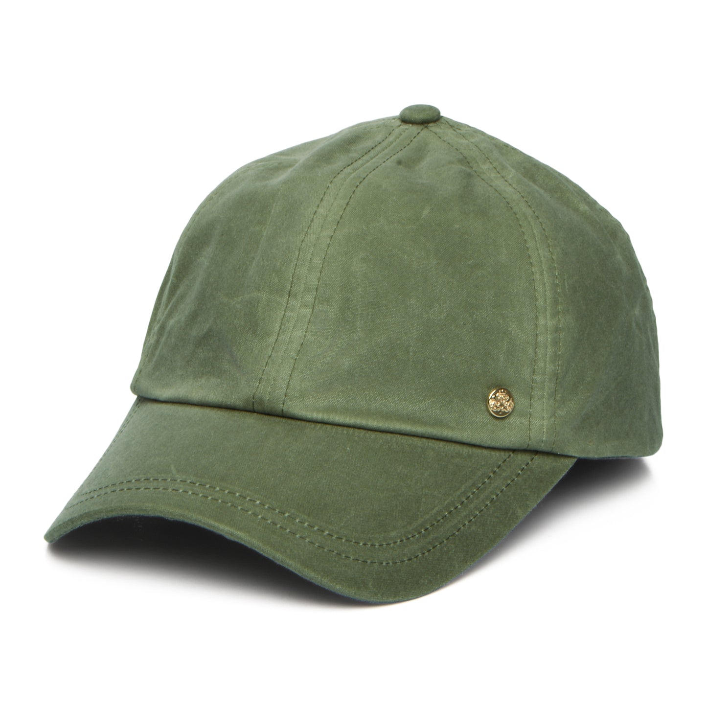 Failsworth Baseball Cap aus British Waxed Cotton - Salbeigrün