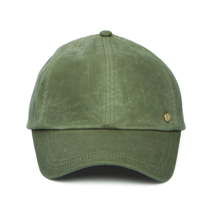 Failsworth Baseball Cap aus British Waxed Cotton - Salbeigrün