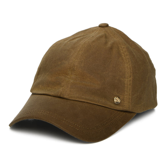 Failsworth Baseball Cap aus British Waxed Cotton - Hellbraun