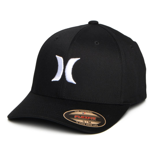 Hurley One & Only Flexfit Baseball Cap - Schwarz-Weiß