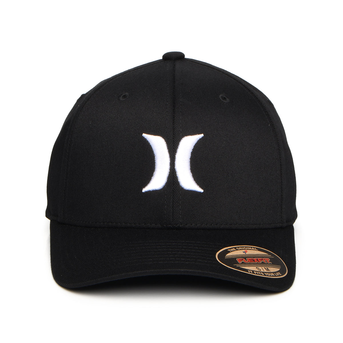 Hurley One & Only Flexfit Baseball Cap - Schwarz-Weiß