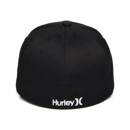 Hurley One & Only Flexfit Baseball Cap - Schwarz-Weiß