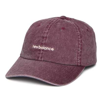 New Balance Linear Logo Baseball Cap - Weinrot