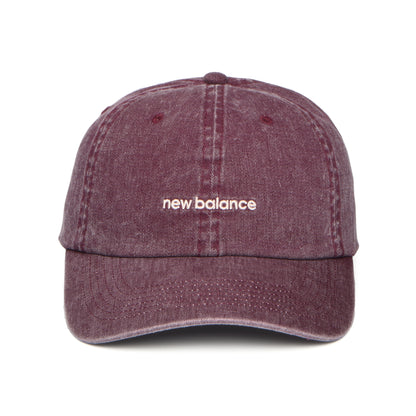 New Balance Linear Logo Baseball Cap - Weinrot