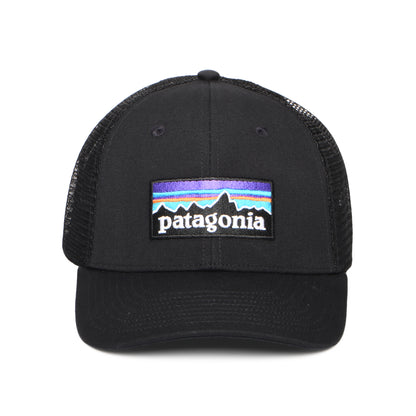 Patagonia P-6 Logo LoPro Trucker Cap aus organischer Baumwolle - Schwarz